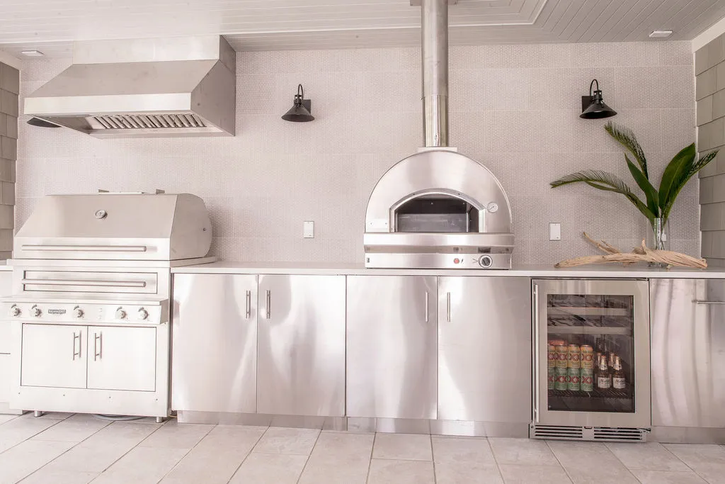 Cabana cooking area and kitchen