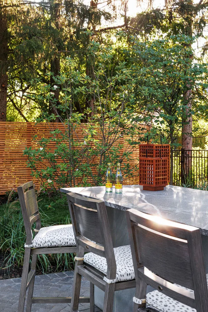 backyard bar with seating
